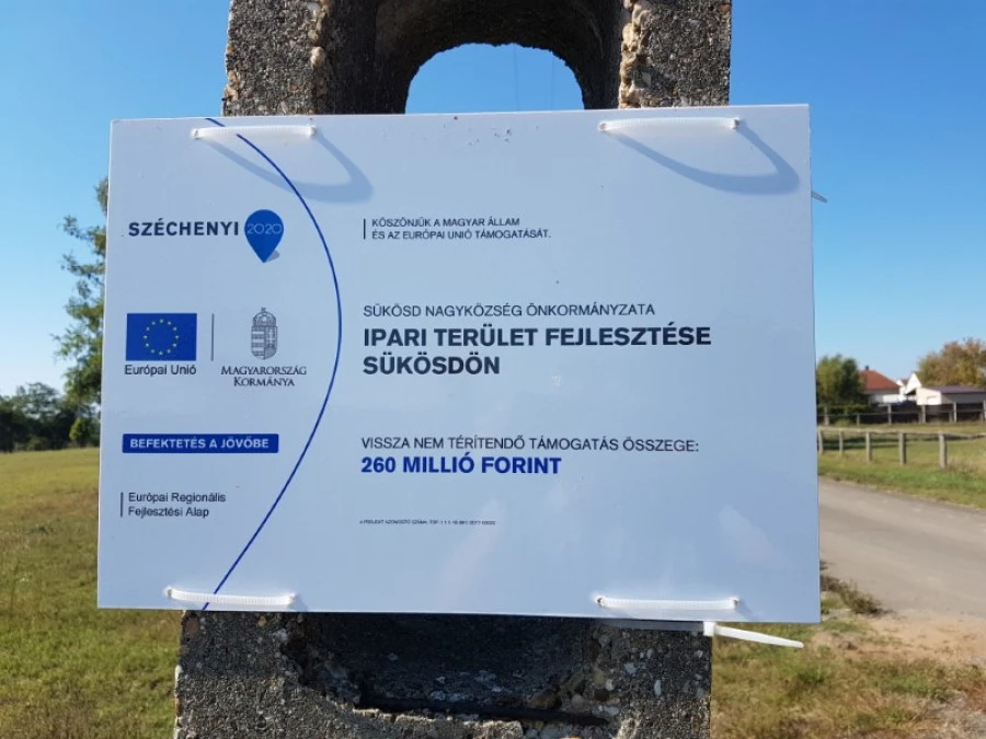 Ipari terület létrehozása Sükösdön - image description