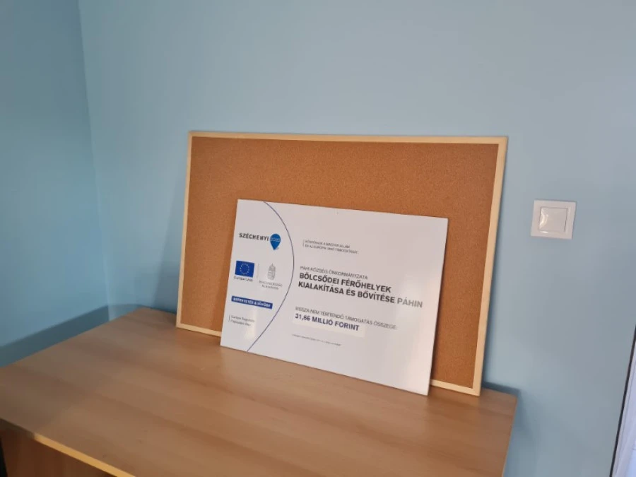 Bölcsődei férőhelyek kialakítása és bővítése Páhin - image description