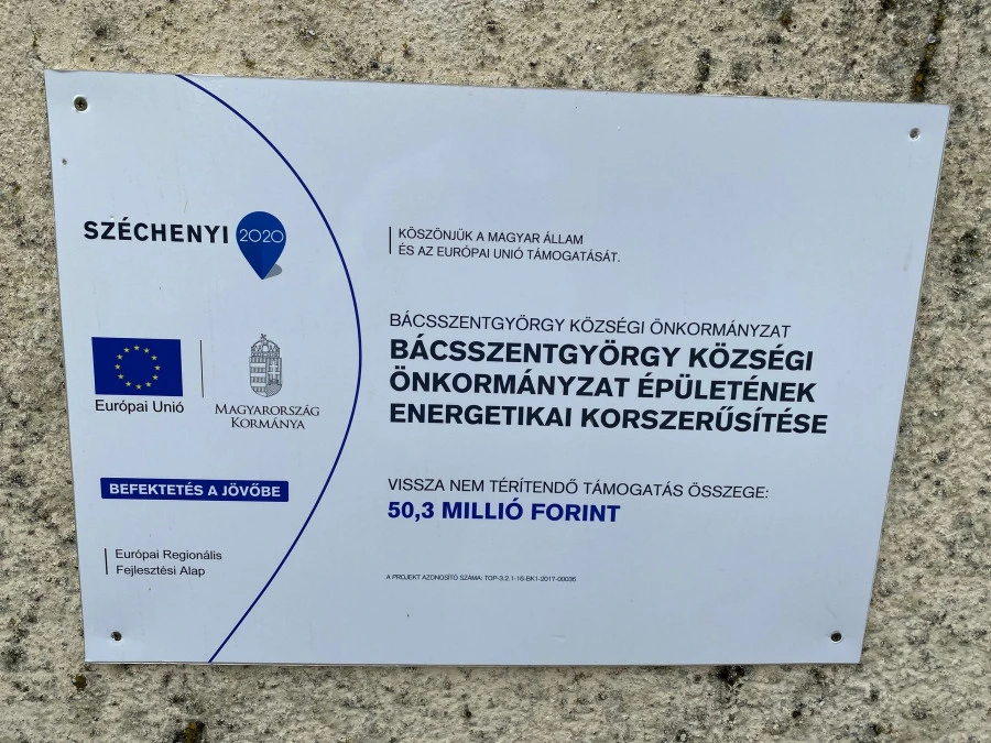Bácsszentgyörgy Községi Önkormányzat épületének energetikai korszerűsítése - image description