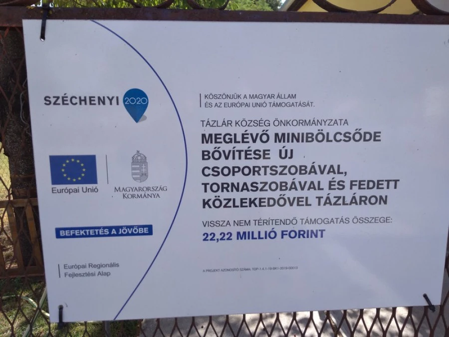 Tázlár minibölcsi - image description