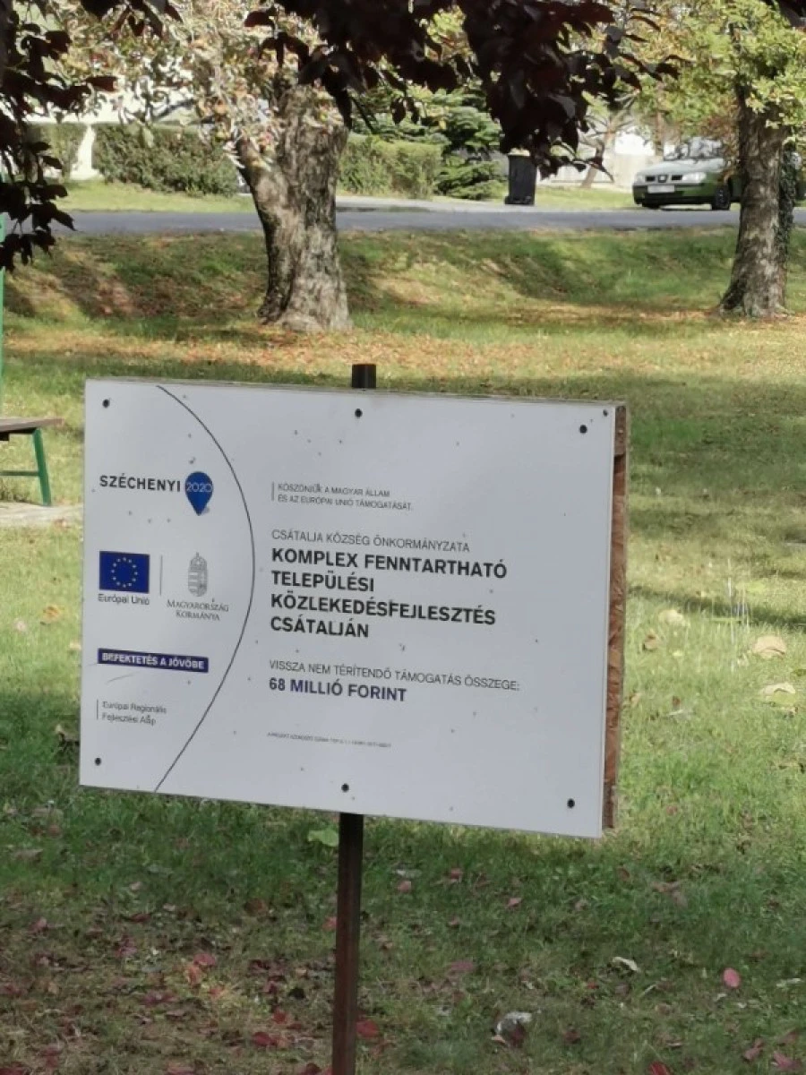 Komplex fenntartható közlekedésfejlesztés Csátalján - image description