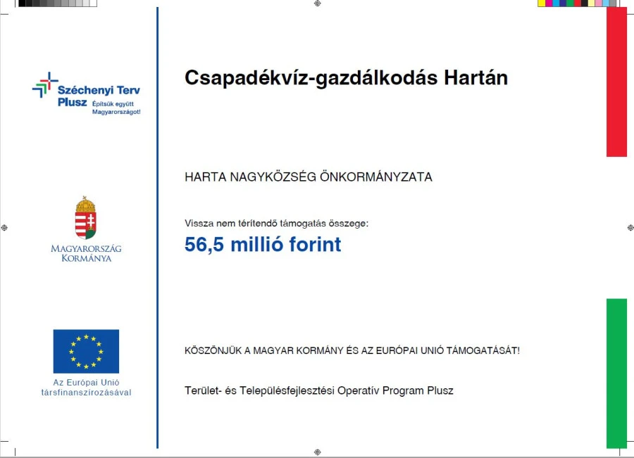 Csapadékvíz-gazdálkodás Hartán - fotódokumentáció - image description