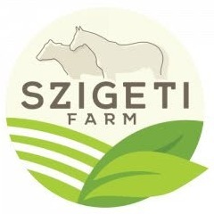 A képen a Szigeti Farm körlogója, belül Szigeti Farm felirat.