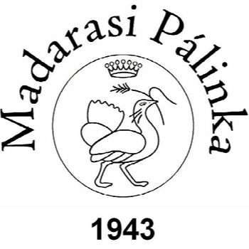 A képen Madarasi Pálinka 1943 felirat, közte egy körben egy lúd rajza.