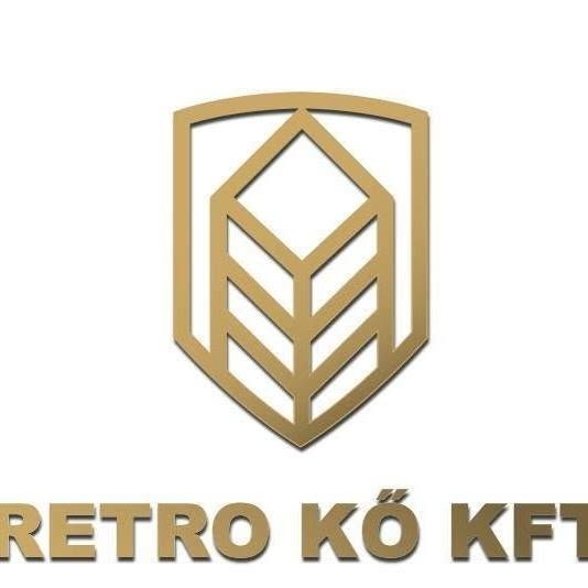 A képen alul Retro Kő Kft. felirat, felette motívum.