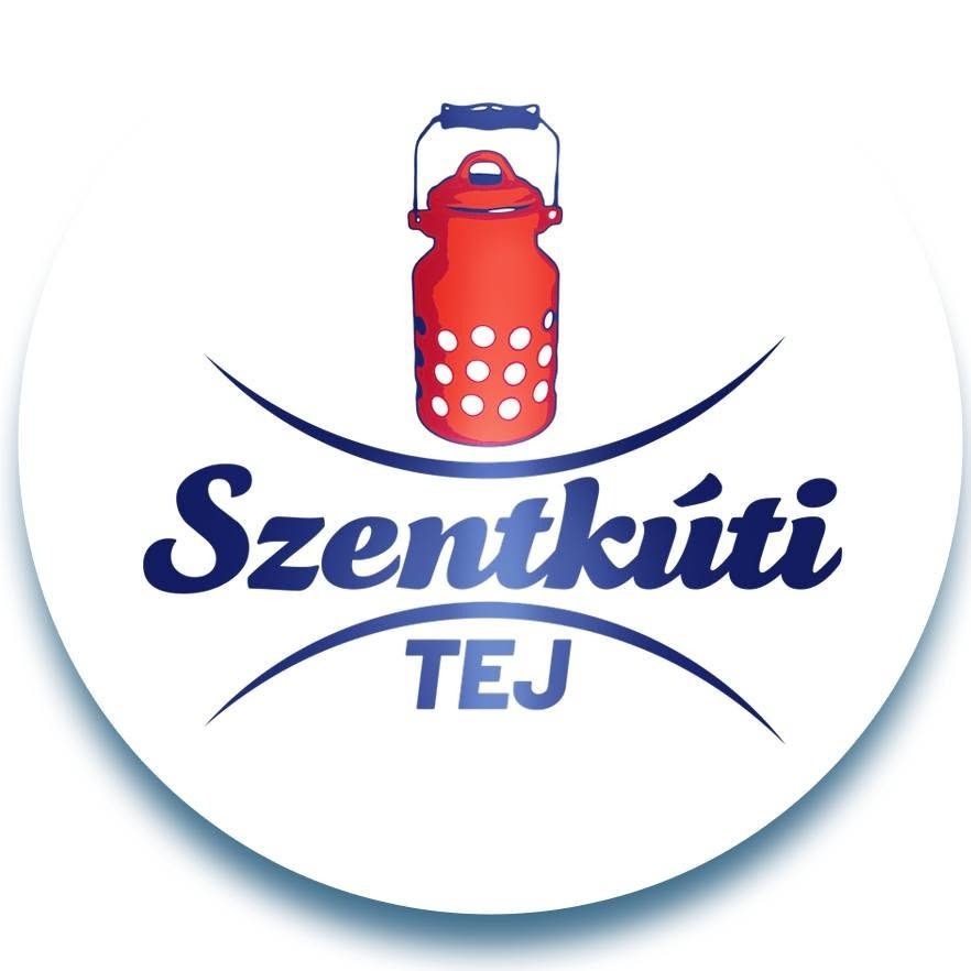 A képen egy tejeskancsó, alatta Szentkúti Tej felirat.