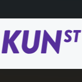 A képen KUNST felirat olvasható lila színnel.