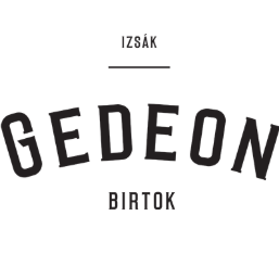 A képen fehér háttérrel fekete betűszínnel "Izsák Gedeon Birtok" szöveg olvasható