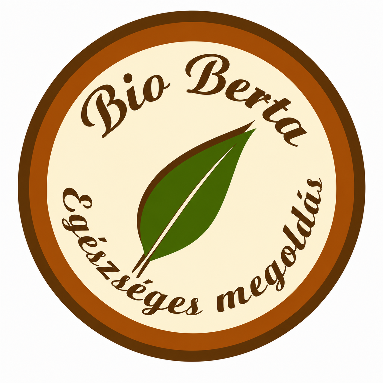 A képen kör logó, benne Bio Berta Egészséges megoldás felirat.