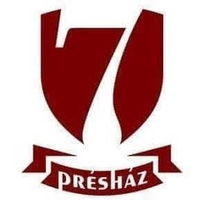 A képen a 7Présház logója látható, bordó mintában 7Présház felirat.