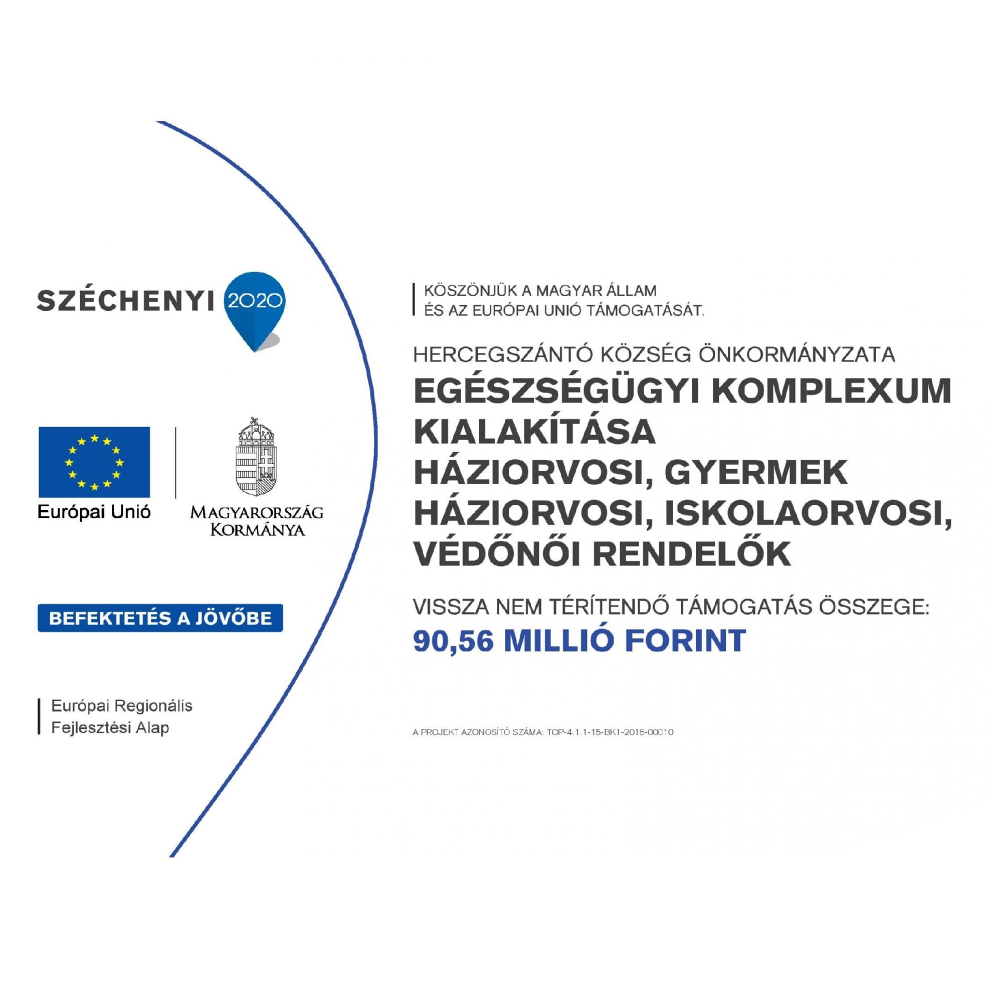 Egészségügyi komplexum kialakítása Hercegszántón - image description