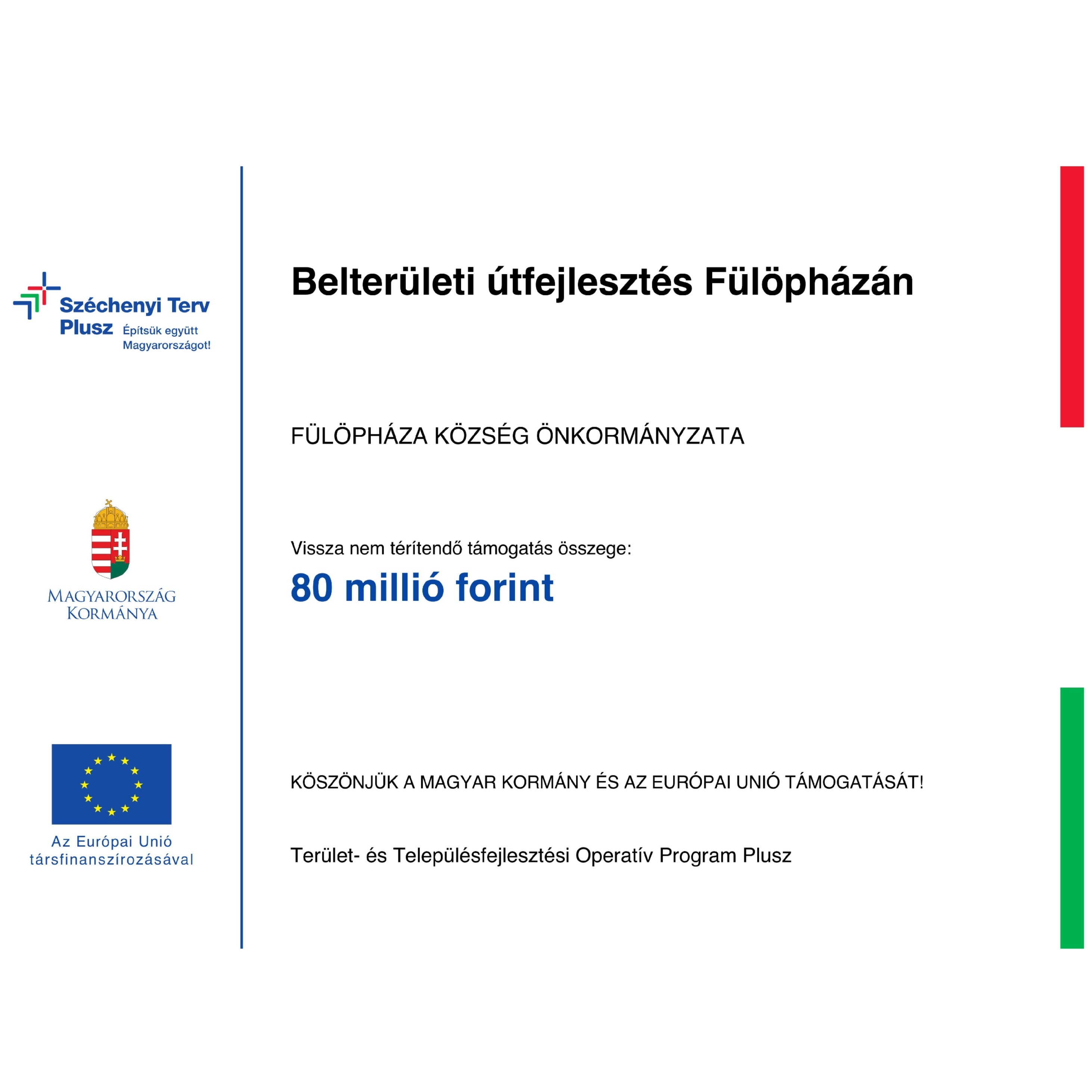 Belterületi útfejlesztés Fülöpházán - image description