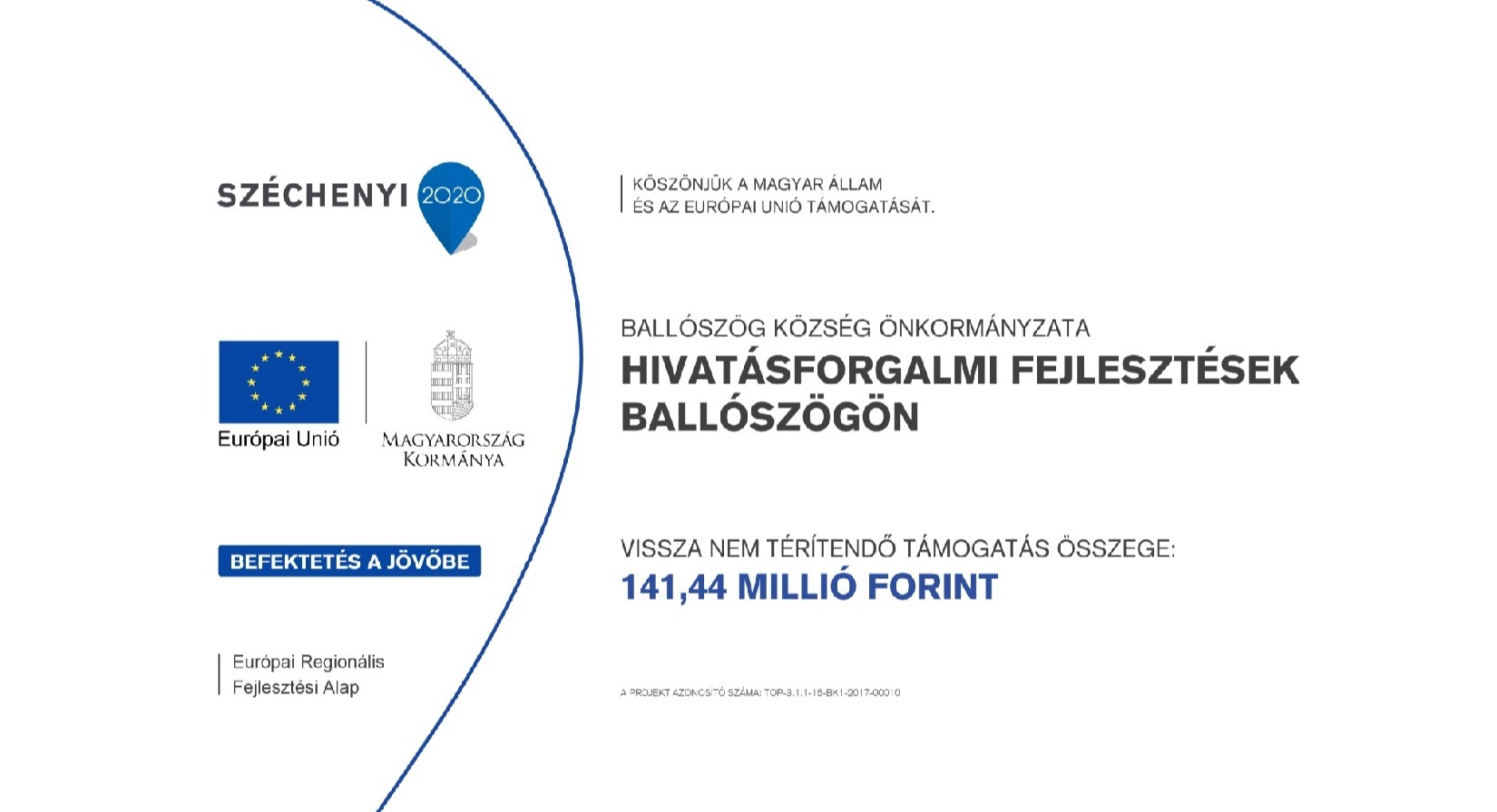 Hivatásforgalmi fejlesztések Ballószögön - image description