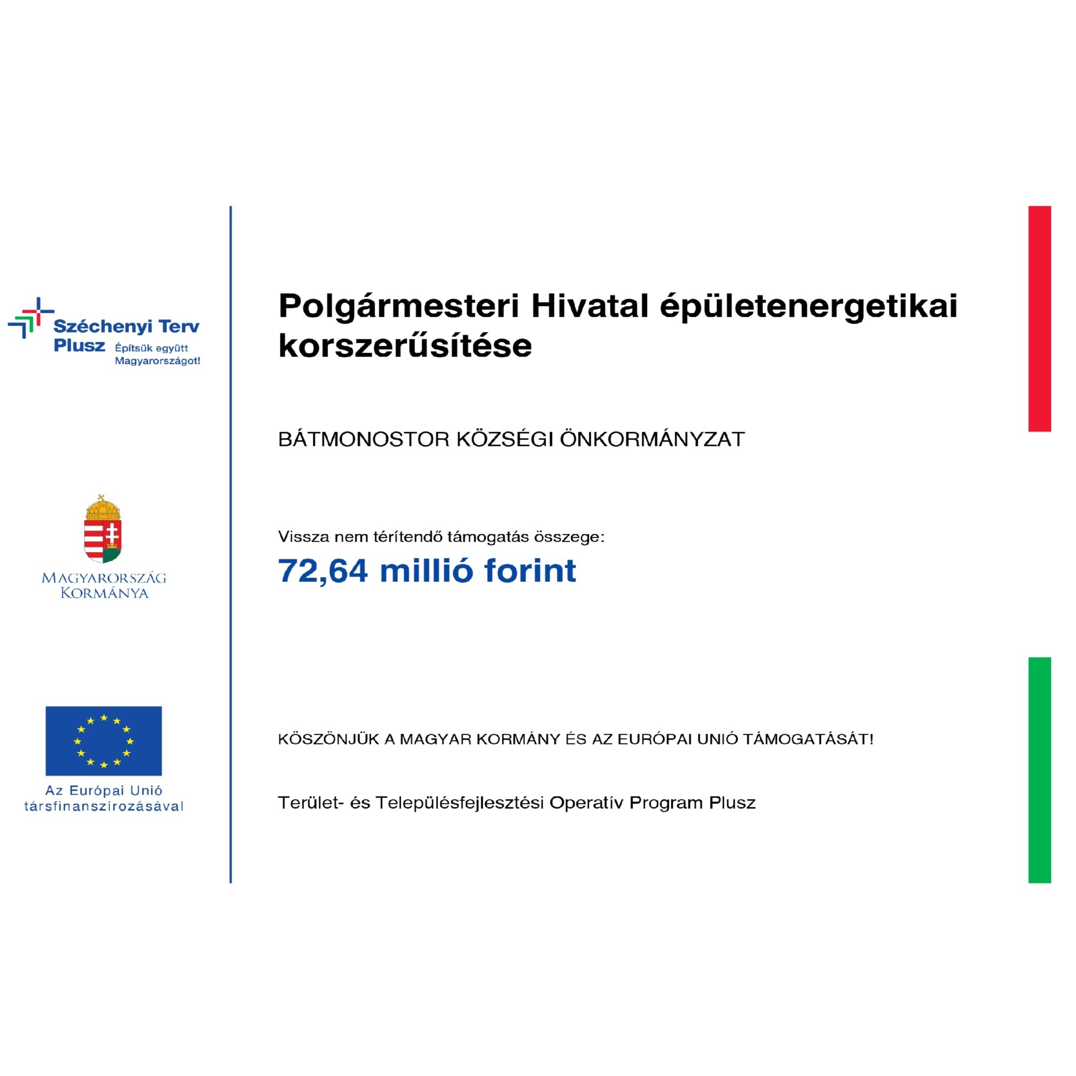 Polgármesteri Hivatal épületenergetikai korszerűsítése - image description