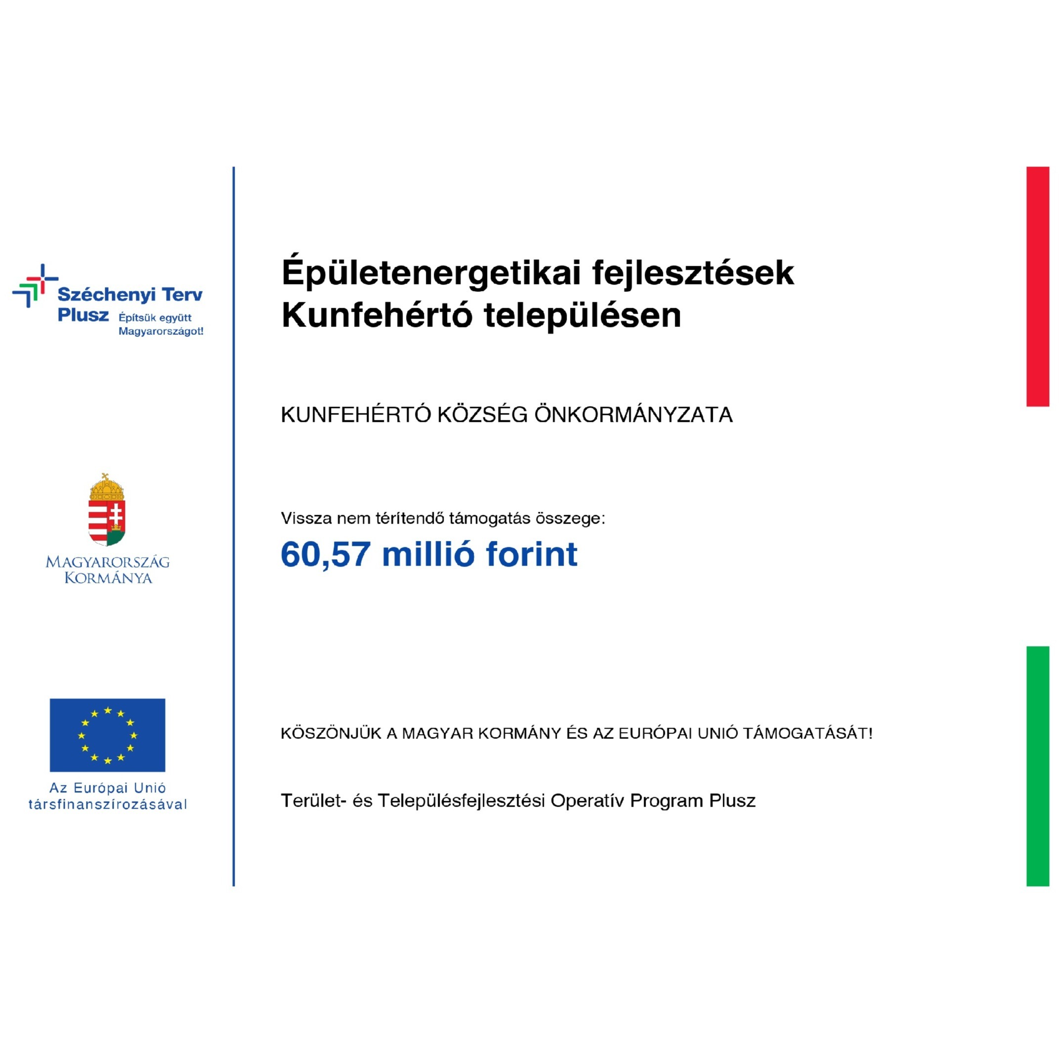 Épületenergetikai fejlesztések Kunfehértó településen - image description
