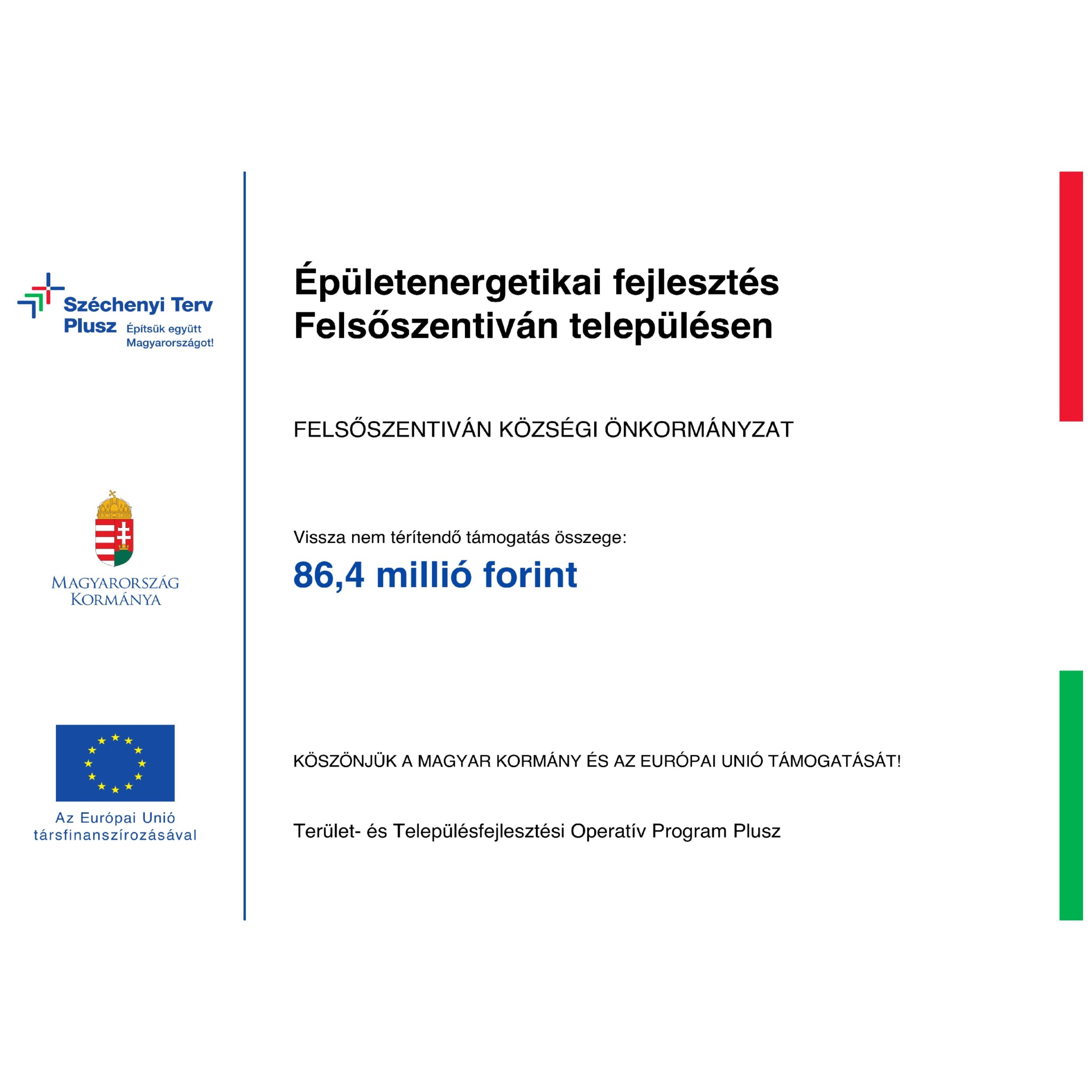 Épületenergetikai fejlesztés Felsőszentiván településen - image description