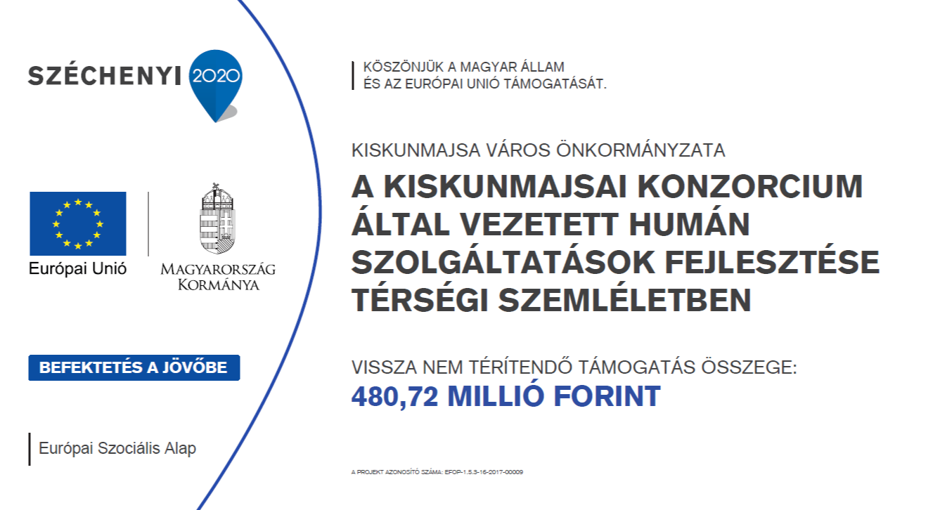 A kiskunmajsai konzorcium által vezetett humán szolgáltatások fejlesztése térségi szemléletben - image description