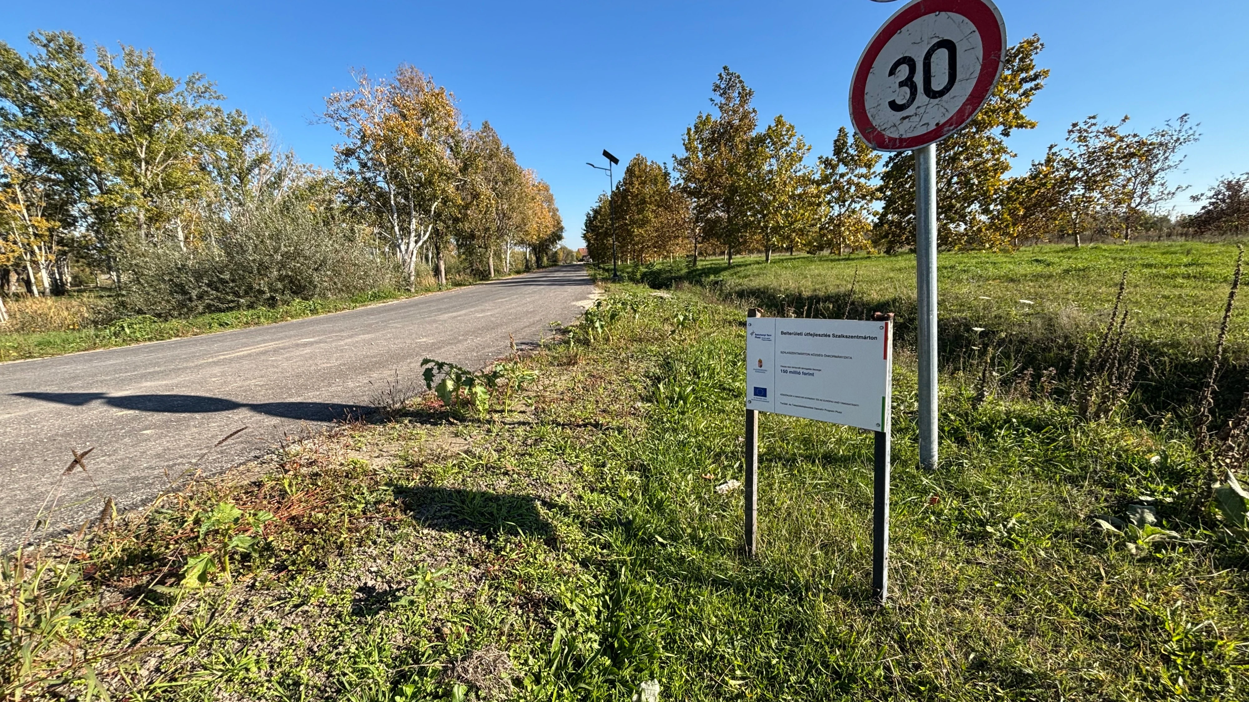 Belterületi útfejlesztés Szalkszentmárton - projektzárás - image description