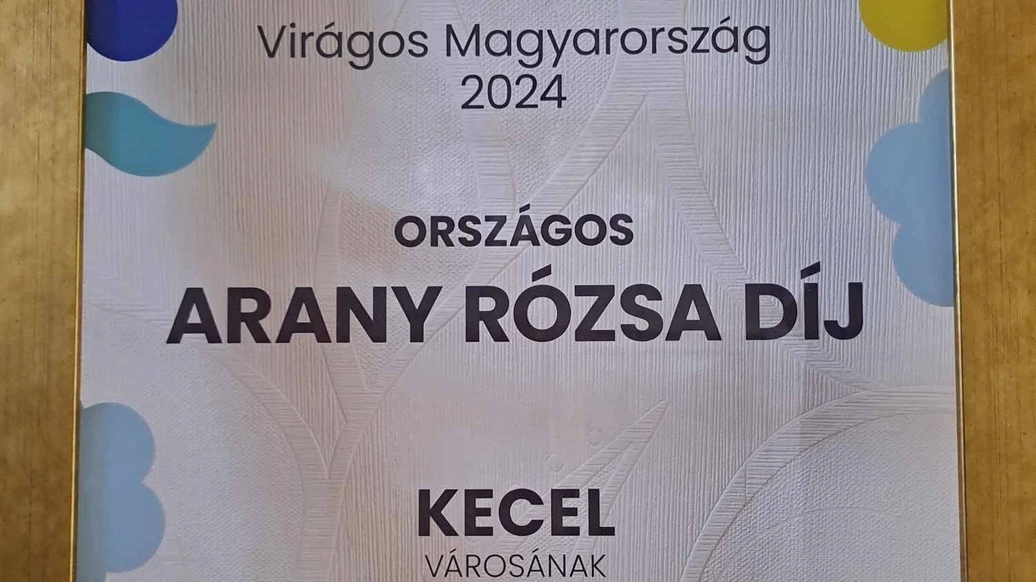 Kecel nyert a Virágos Magyarország versenyen - image description