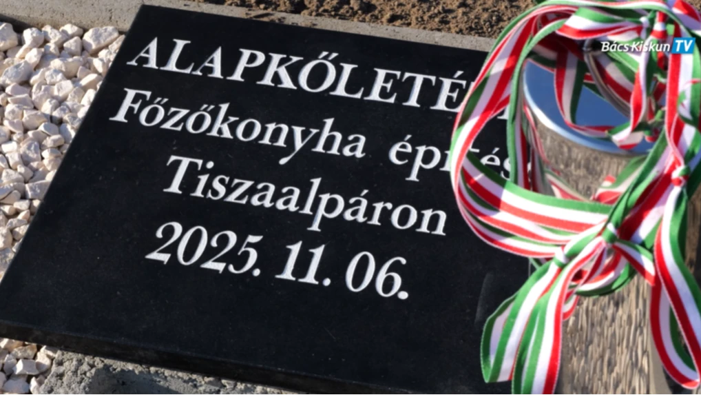 Tiszaalpár főzőkonyha alapkőletétel - image description