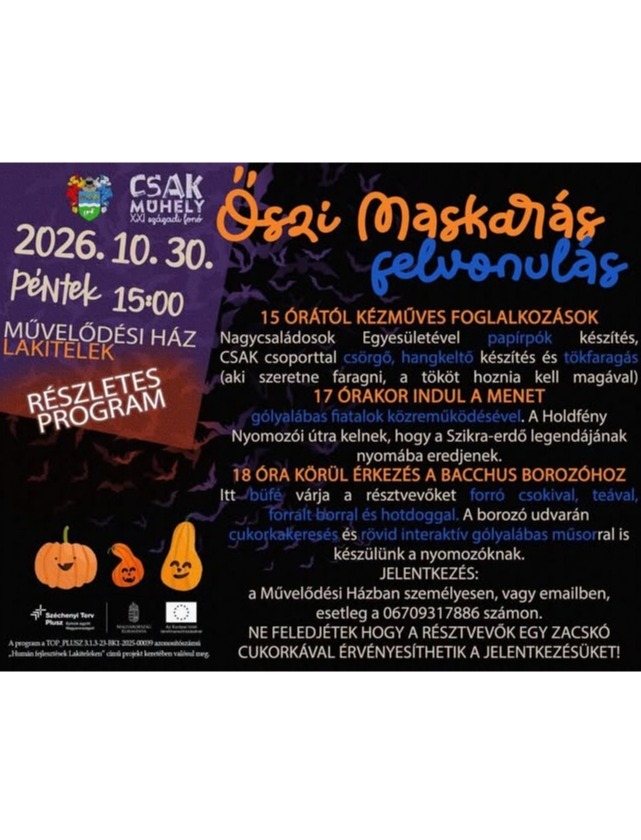 Őszi Maskarás Felvonulás