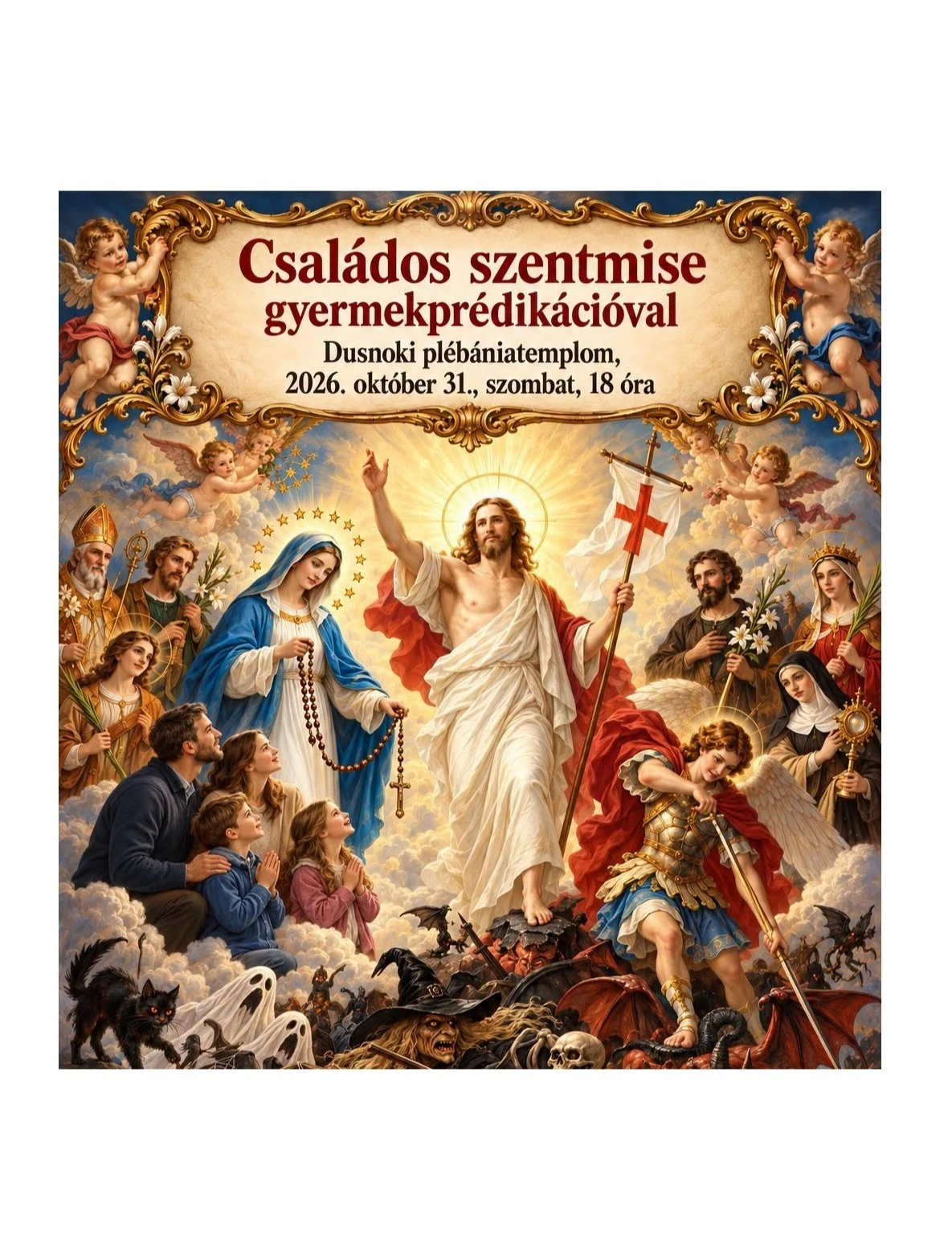 Családos szentmise gyermekprédikációval