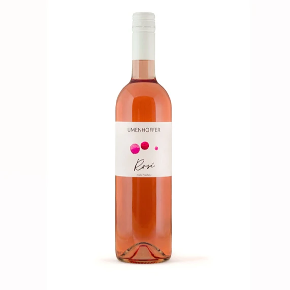 A képen egy palack Umenhoffer Rosé látható.