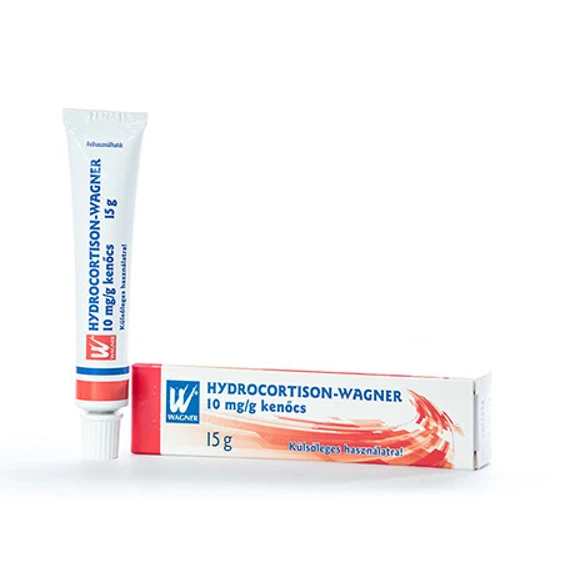 A képen egy Hydrocortison-Wagner kenőcs látható.