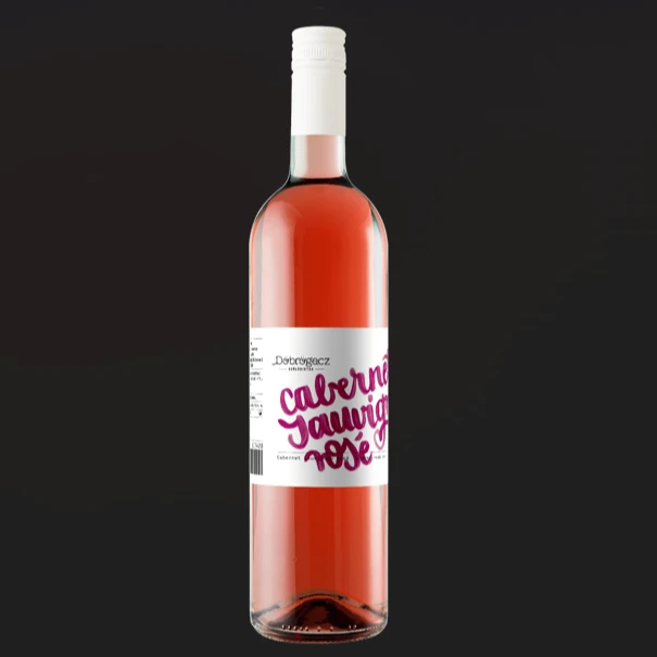 A képen egy palack Döbrögecz Cabernet Sauvginon Rosé látható.