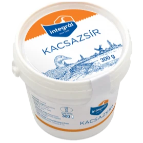 A épen egy doboz kacsazsír látható.