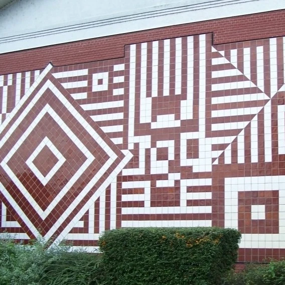 „Lecek” fali integráció, Victor Vasarely alkotása - image description